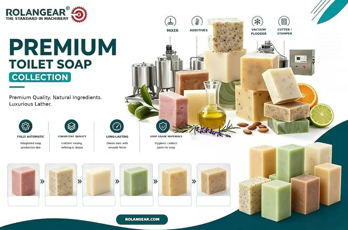 Toilet Soap Production Line: Complete Process, Equipment and Factory Setup Guide