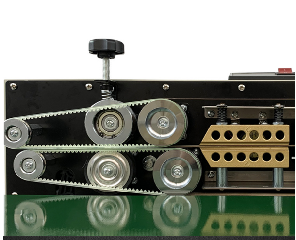 آلة غلق الأكياس البلاستيكية المستمرة المصنوعة من الفولاذ المقاوم للصدأ من رولان ⚙