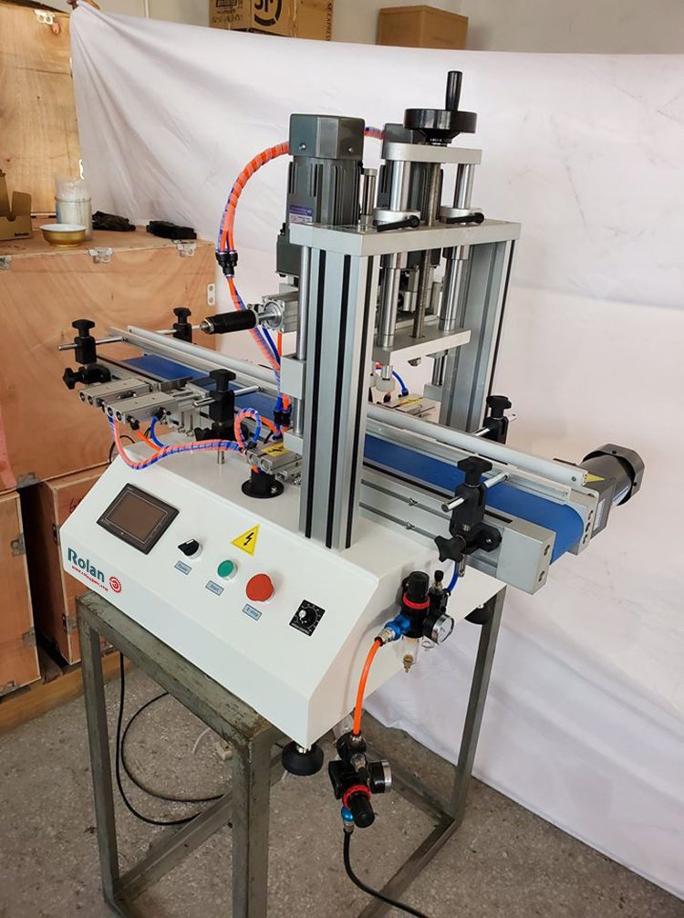 Stainless Steel Automatic Desktop Pneumatic Capping Machine Rolan ⚙