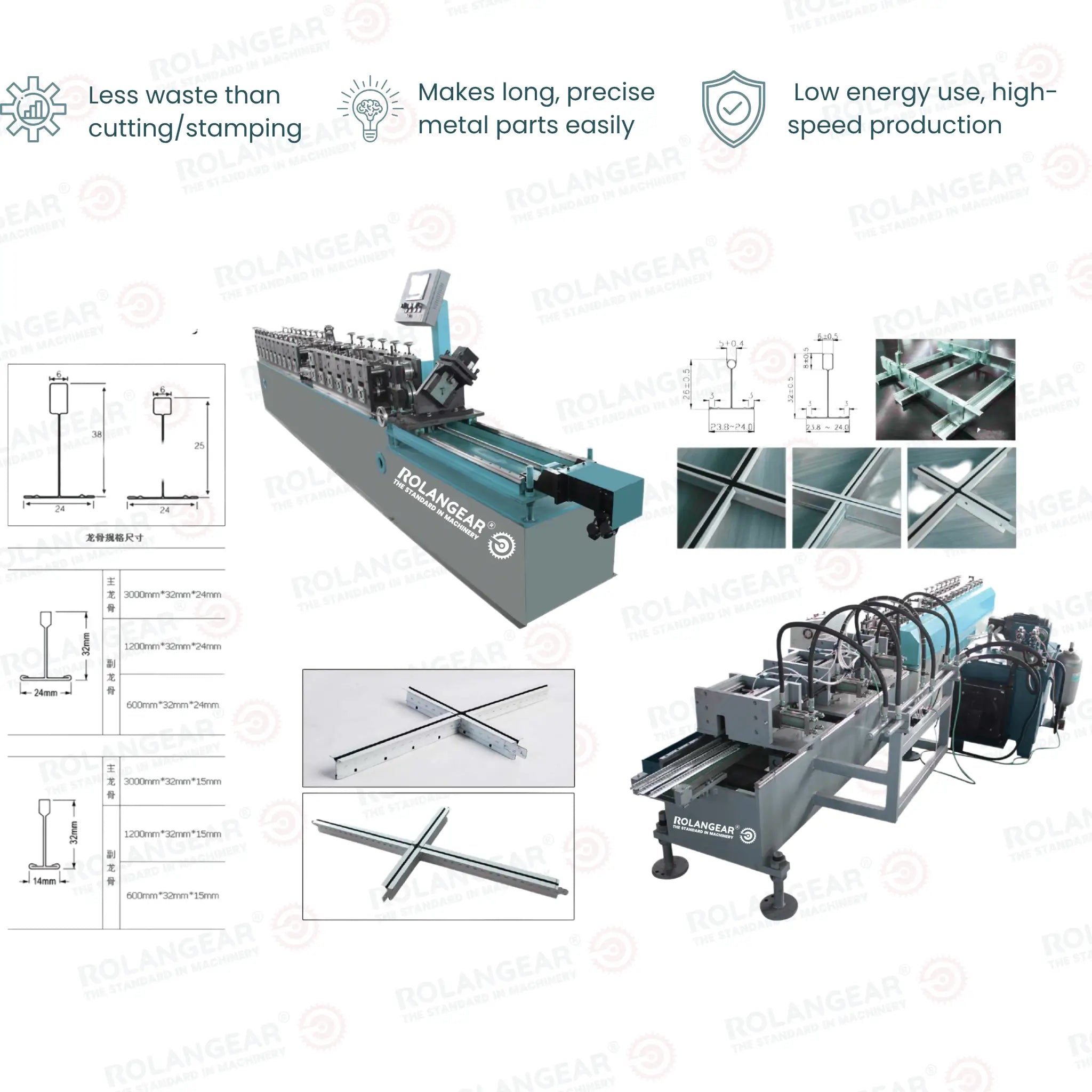 RGT-537F Complete Ceiling System Roll Forming Machine