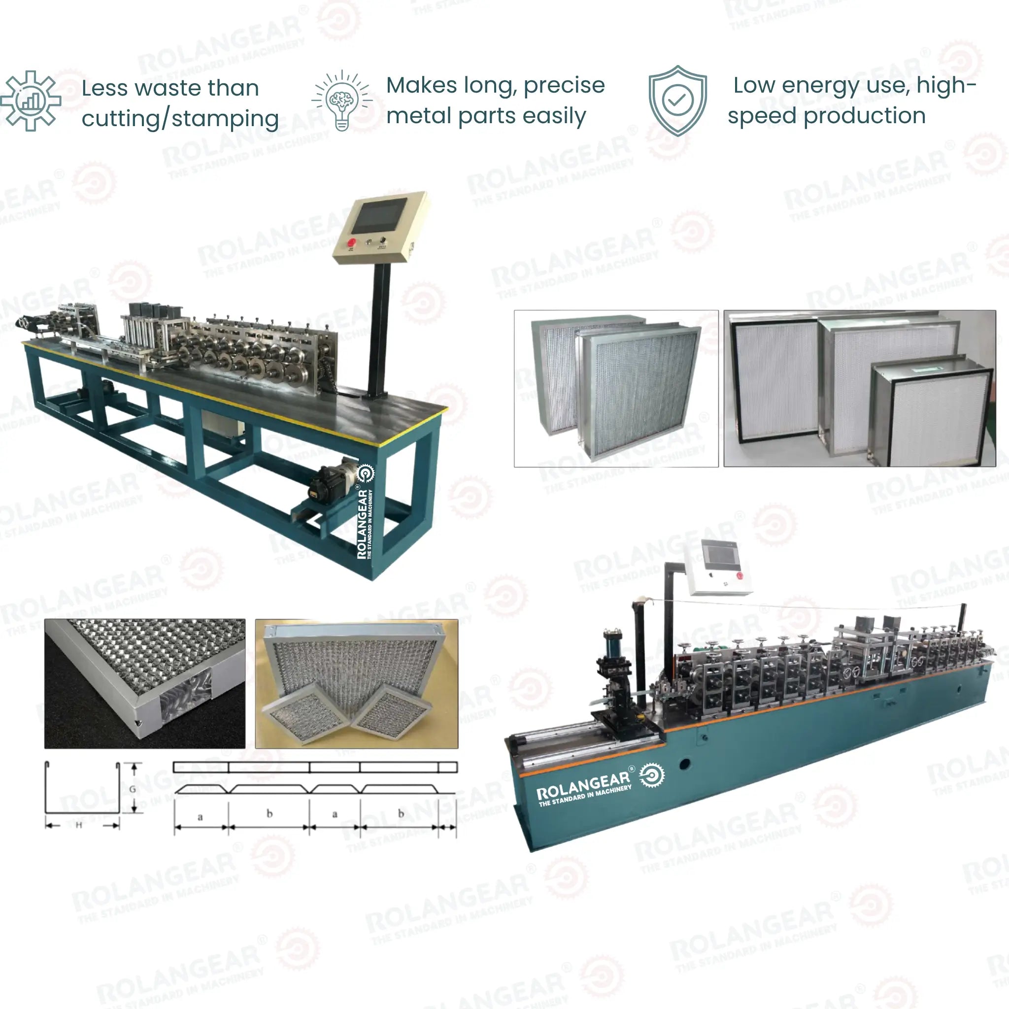 RGT-539F Filter Frame Roll Forming Machine