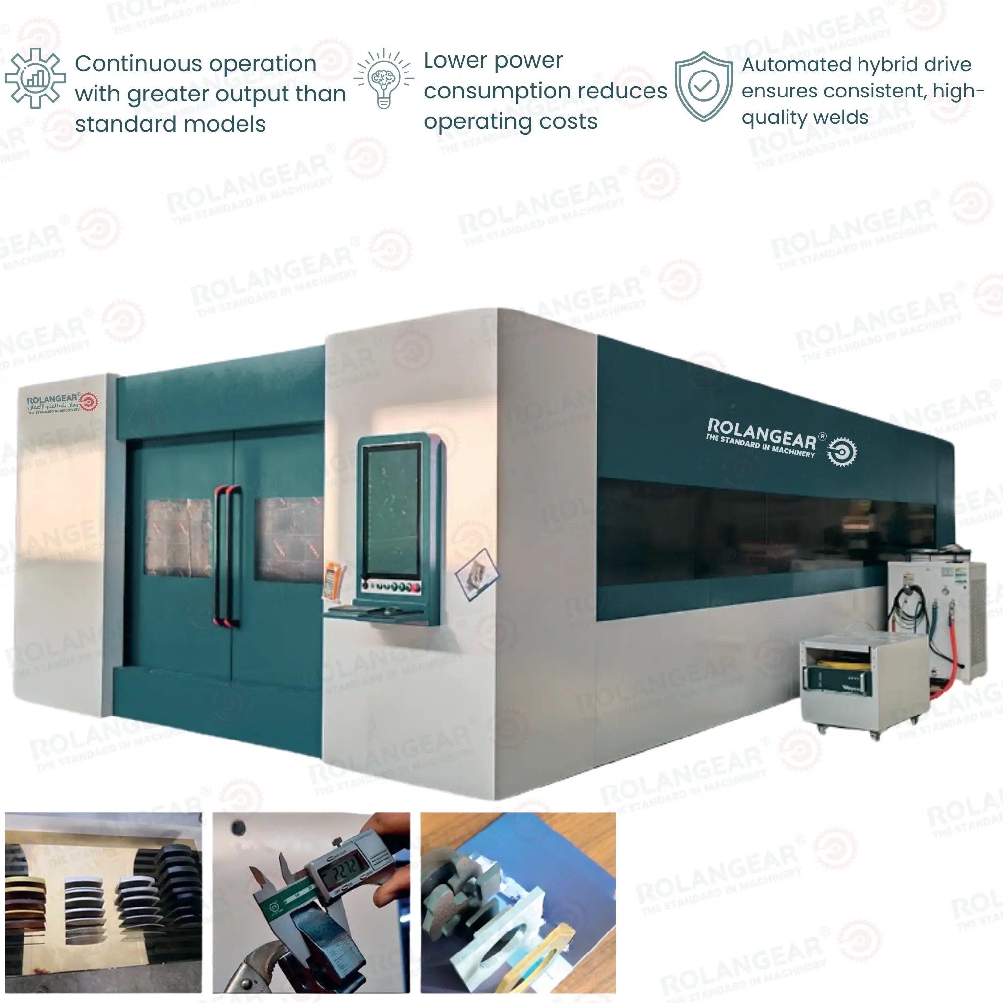 Large-Format Laser Processing System with Exchange Platform