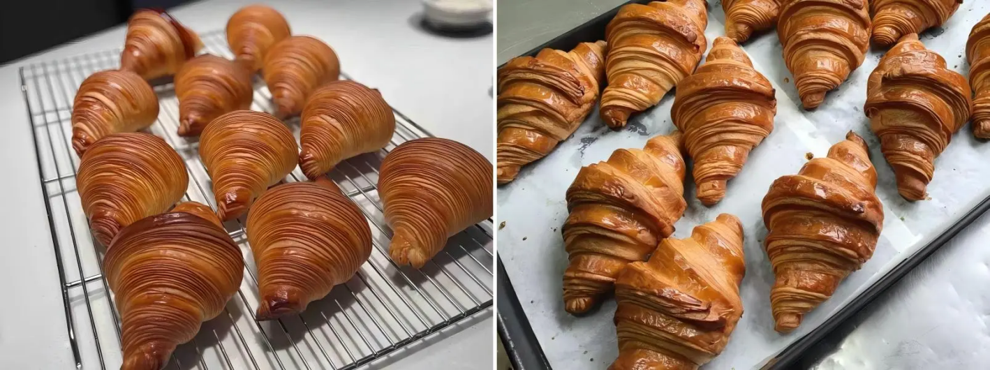Fresh versus frozen croissant production — configuration comparison