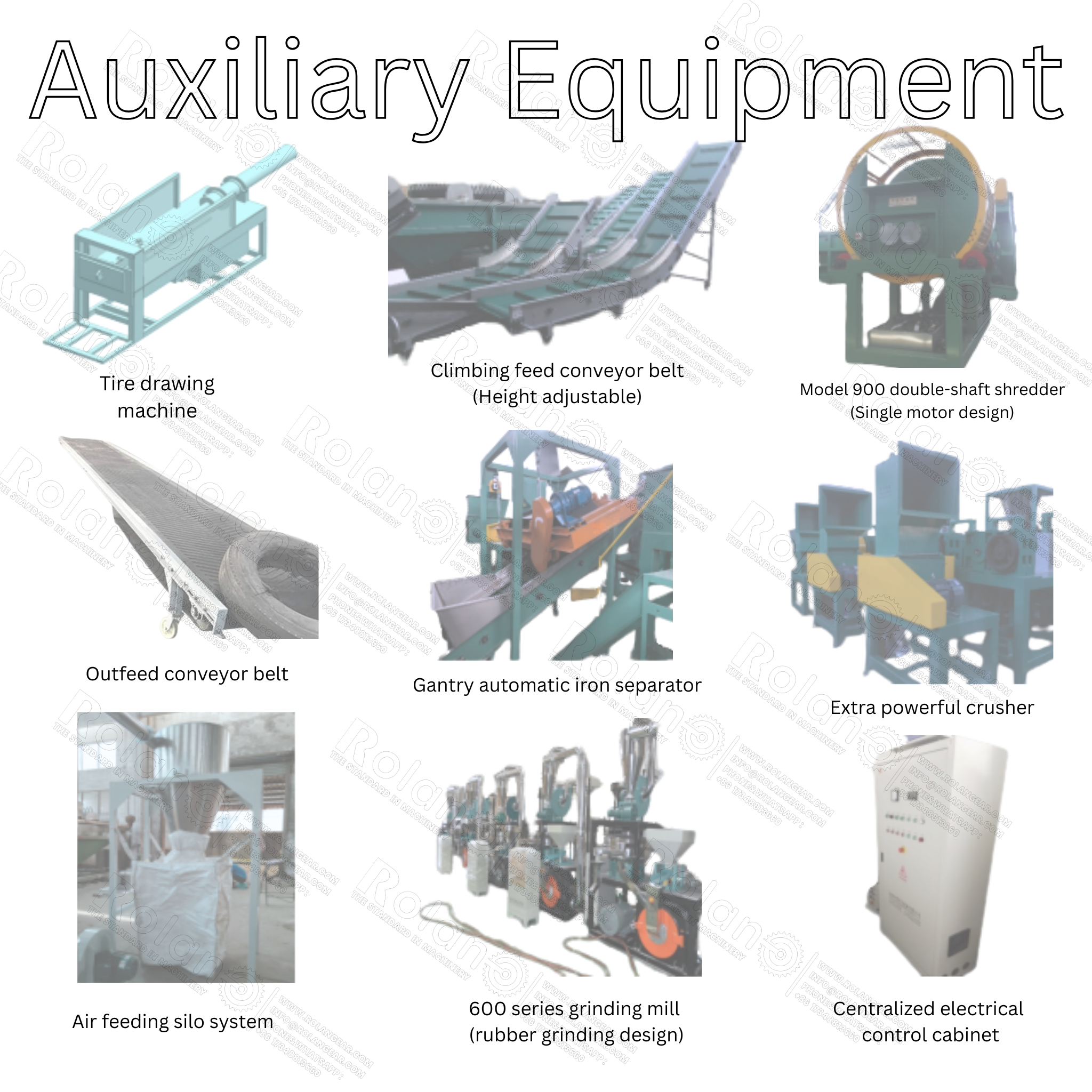 300KG Automatic Mechanical Tire Recycling Line