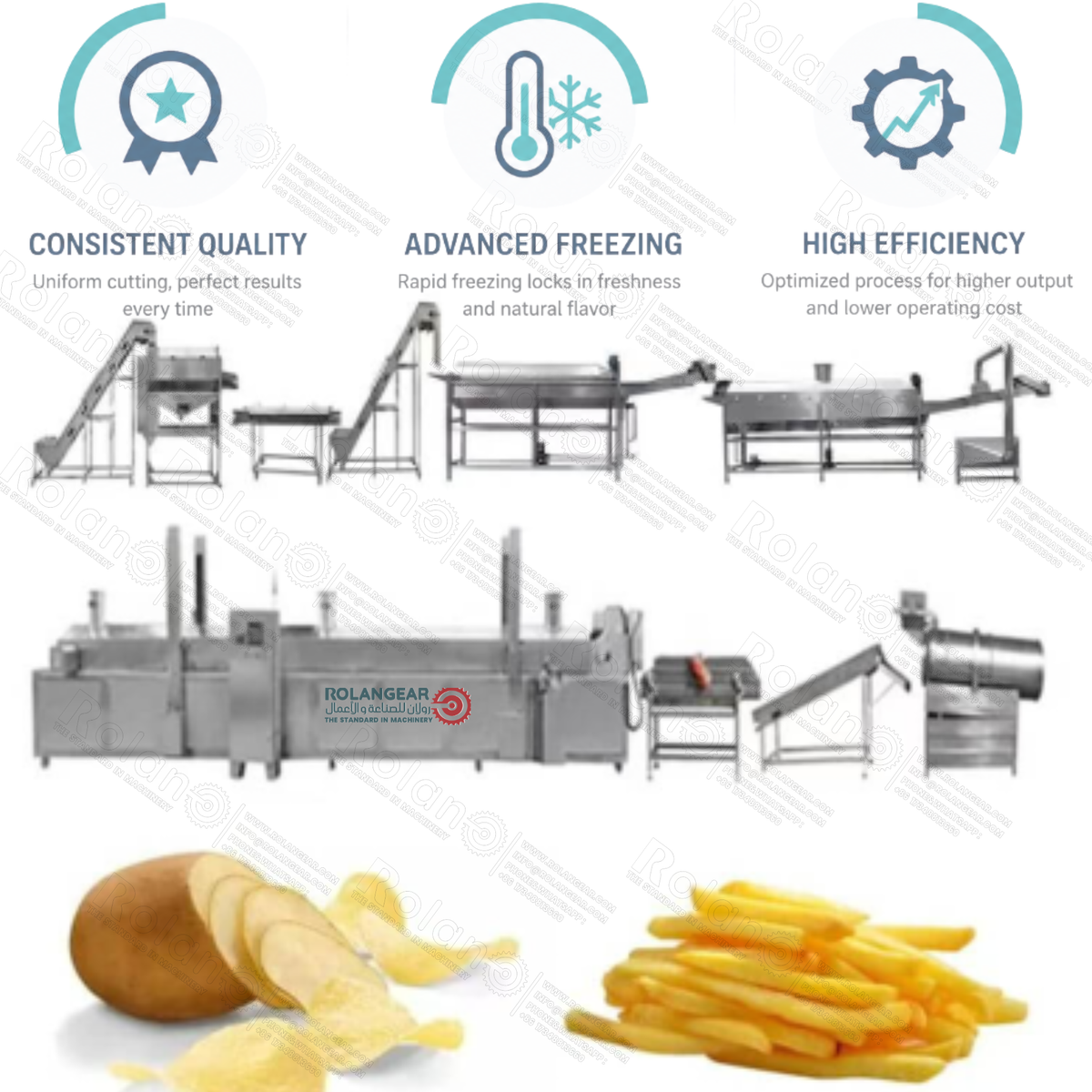 Frozen French Fries Production Line