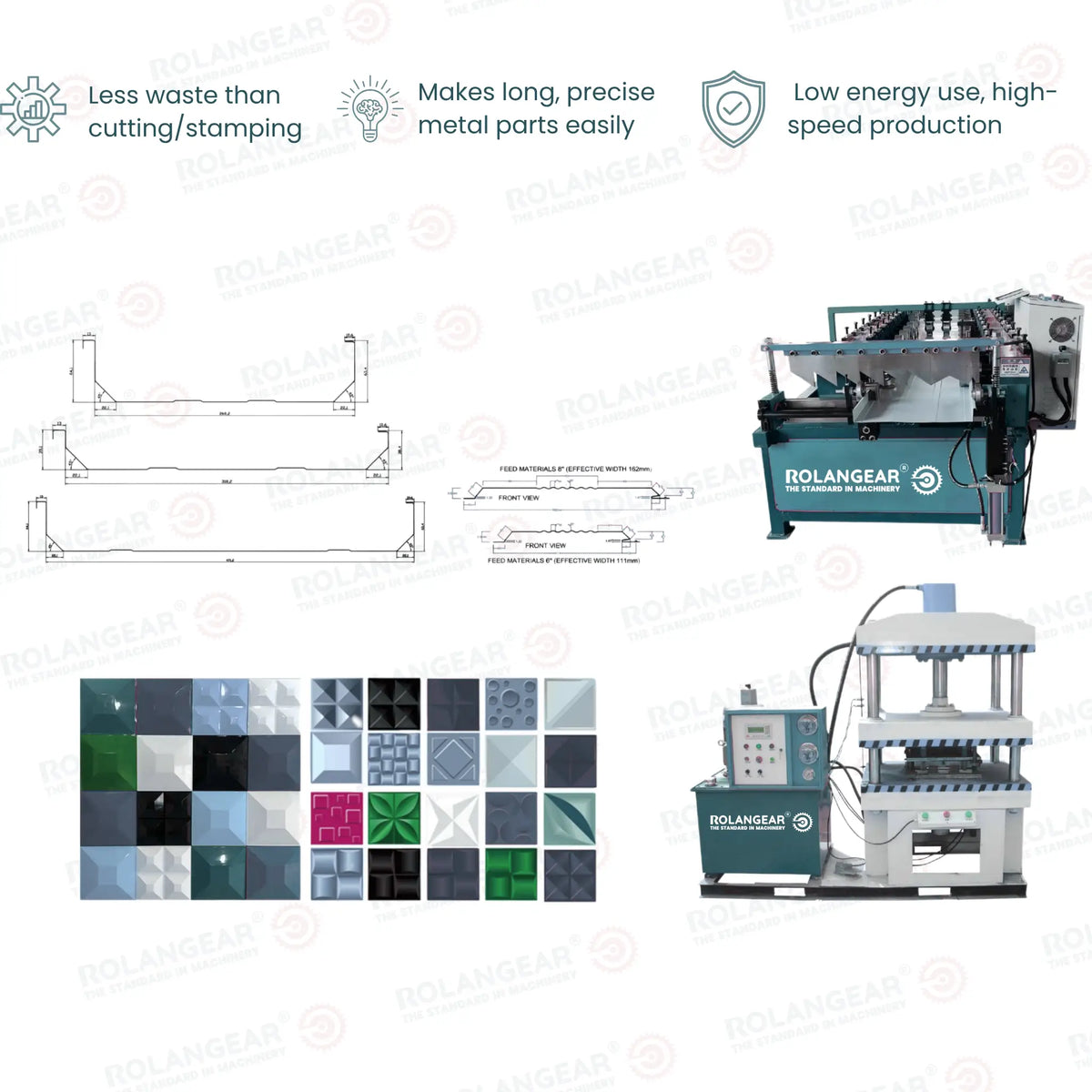 RGT-540F dual-purpose panel rollo formado máquina