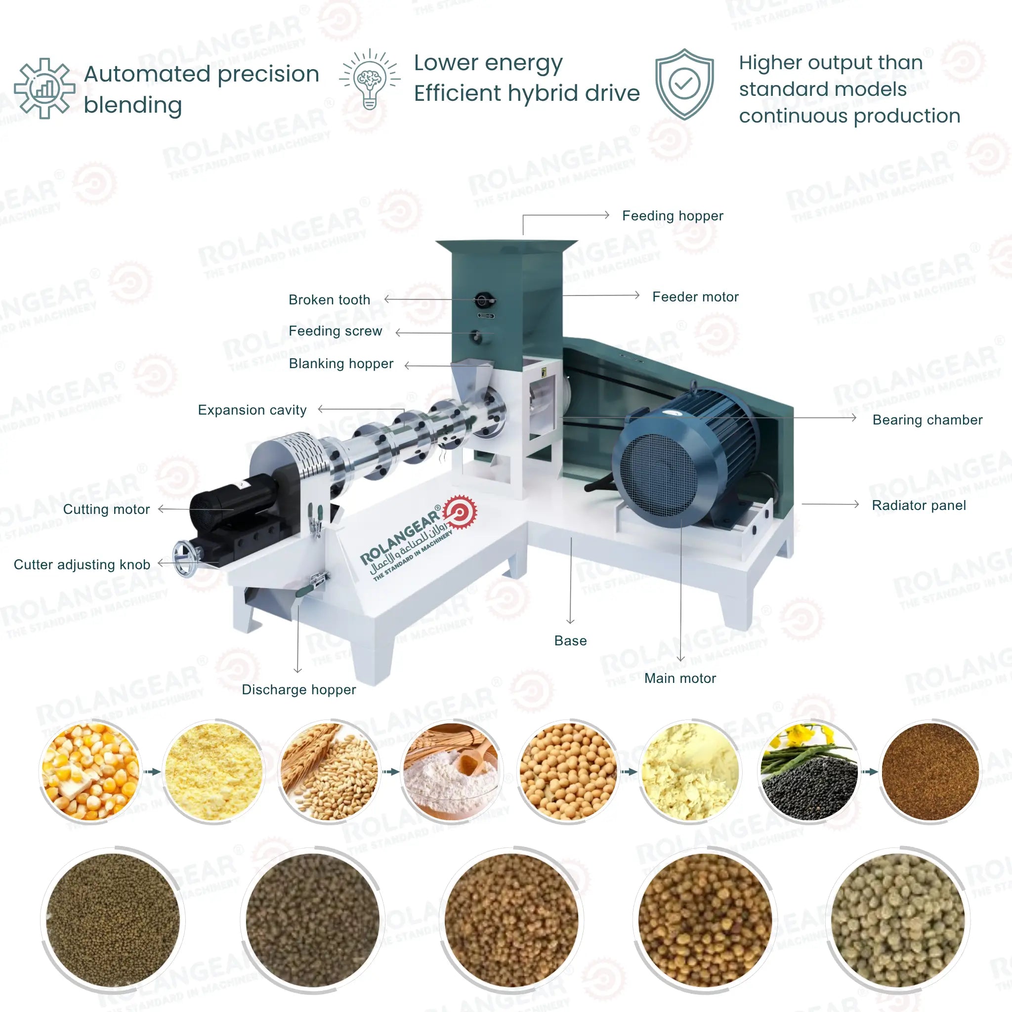 RGT-569F Aquatic Feed Pellet Extruder