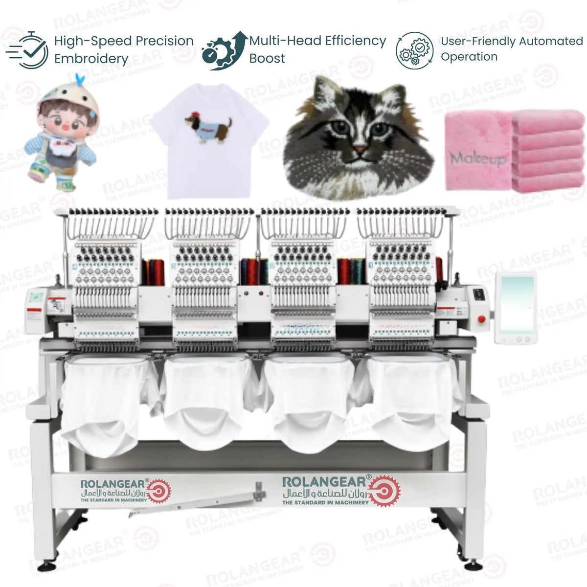 rgt -m1504 series professional embroidery máquinas