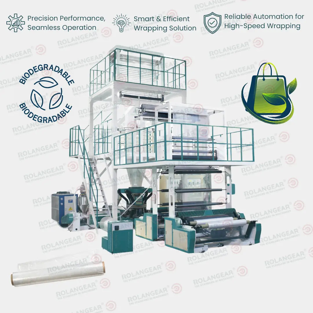 Three-layer Co-extrusion Rotary Die Head Film Blowing Machine