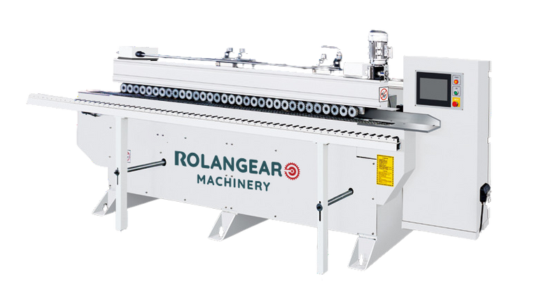 Edge sanding machine with touch screen control